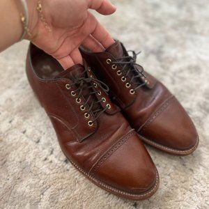 Alden Derby for J.Crew Brown Leather Loafers